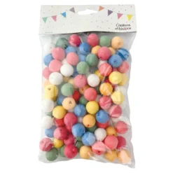 100 BOULES DE PAPIER MULTICOLORE