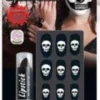 10 FAUX ONGLES SKULL ET STICK NOIR