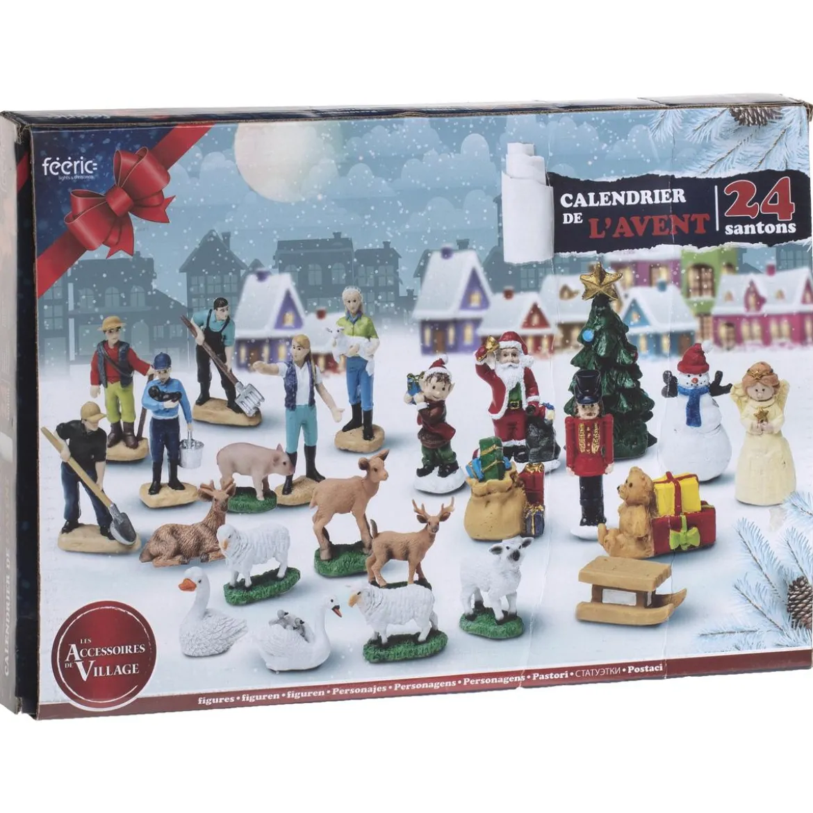 ACCESSOIRE VILLAGE DE NOEL CALENDRIER AVENT SANTON