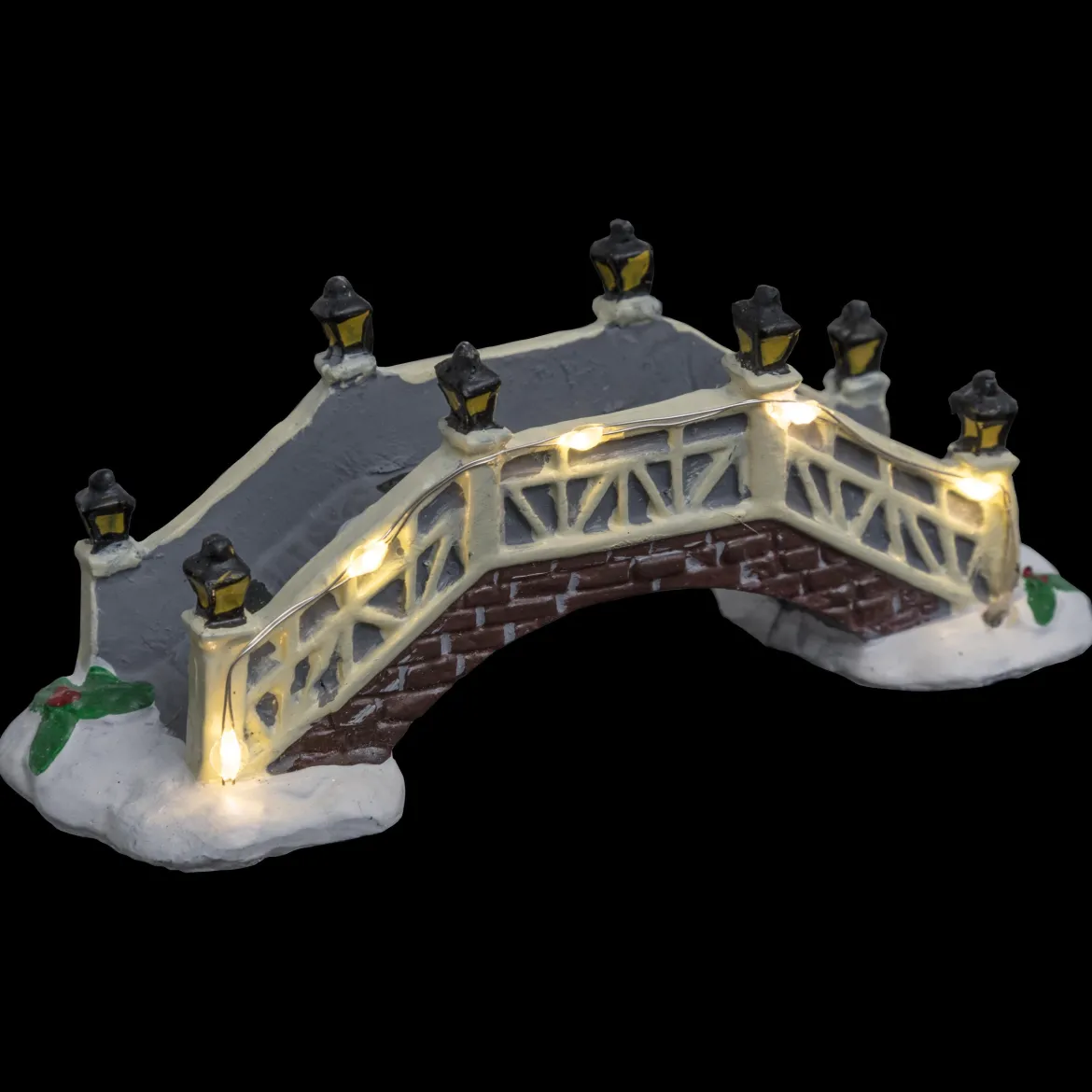 ACCESSOIRE VILLAGE DE NOEL PONT LUMINEUX 4LEDS