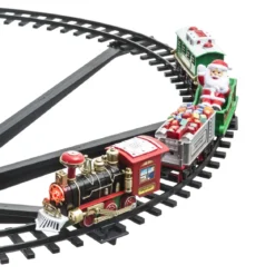 ACCESSOIRE VILLAGE DE NOEL TRAIN 23 PIECES LUMINEUX MUSICAL