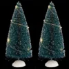 ACCESSOIRE VILLAGE SAPIN LED BLANC X2 PIECES 15CM