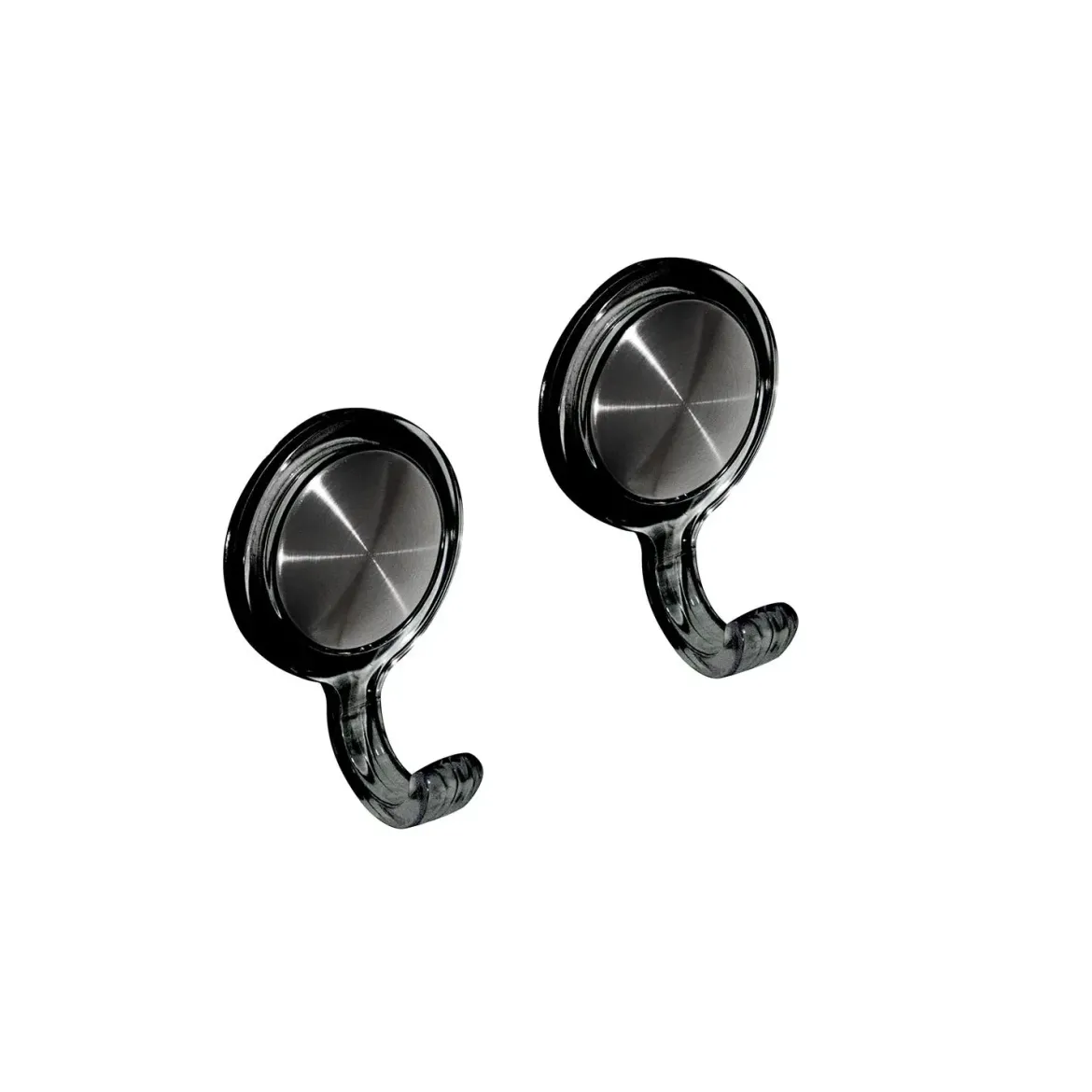 ACCROCHE TORCHON X2 GRIS NOIR TRANSPARENTS