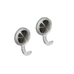 ACCROCHE TORCHON X2 GRIS NOIR TRANSPARENTS