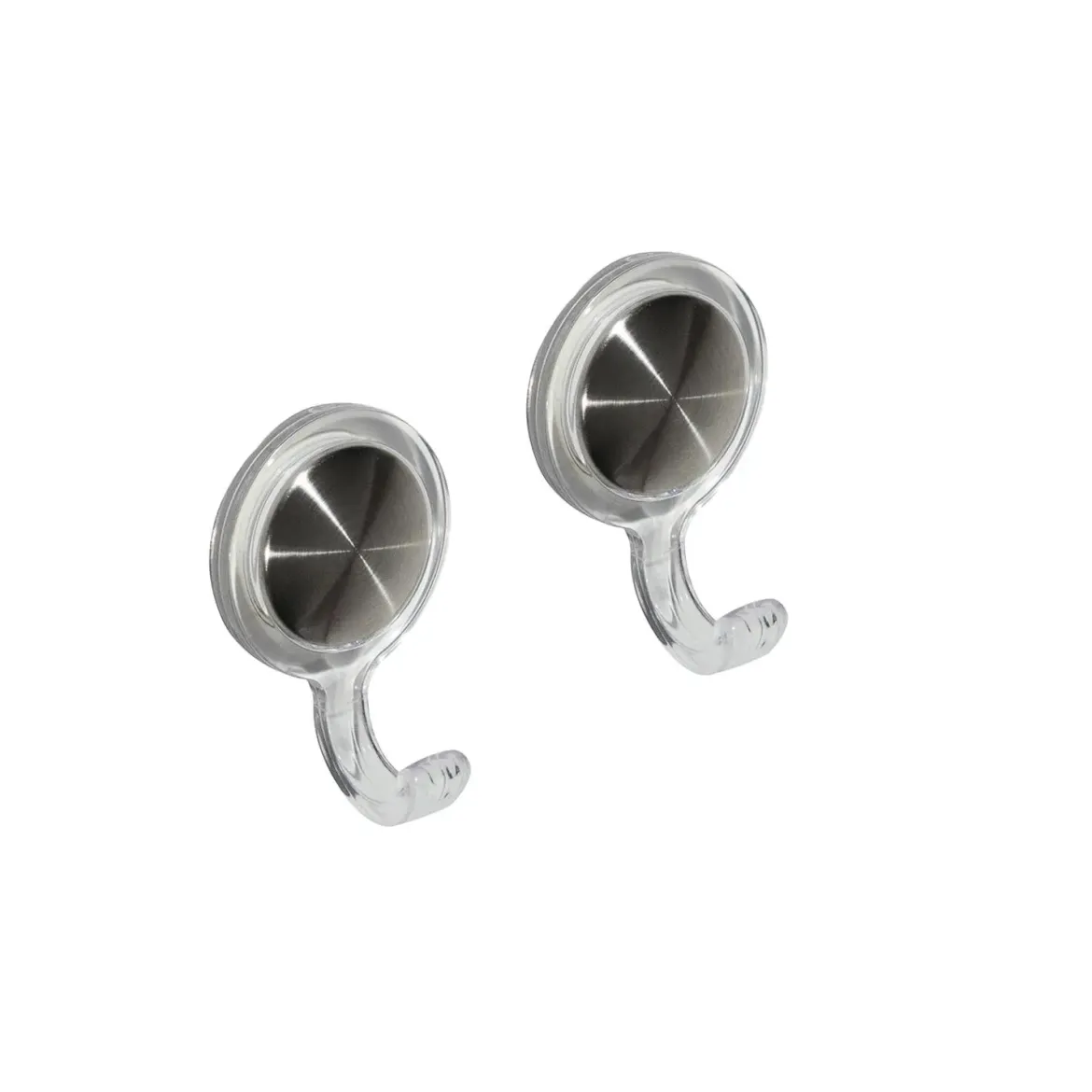 ACCROCHE TORCHON X2 GRIS NOIR TRANSPARENTS