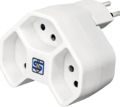 ADAPTATEUR MULTIPLE MANTA 3XT13 ROTATIF A 320 DEGRES BLANC