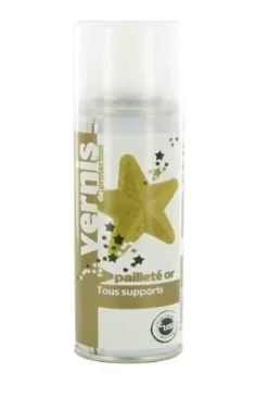 AEROSOL VERNIS PAILLETE OR 125ML