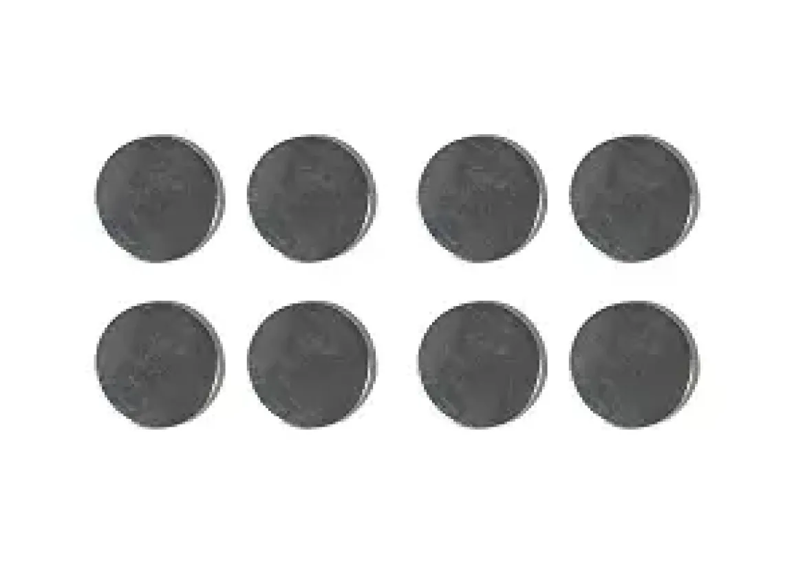 AIMANTS FORTS ASPECT METAL METAL 1 CM X 8 PCS