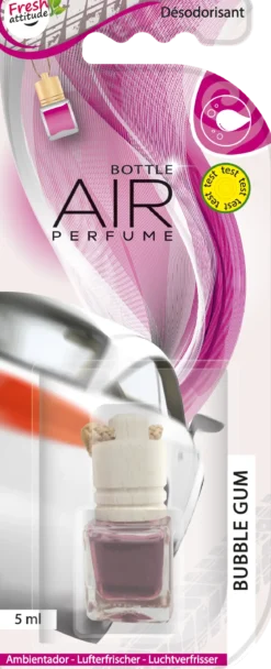 AIR PERFUME DESODORISANT FLACON BUBBLE GUM 5ML