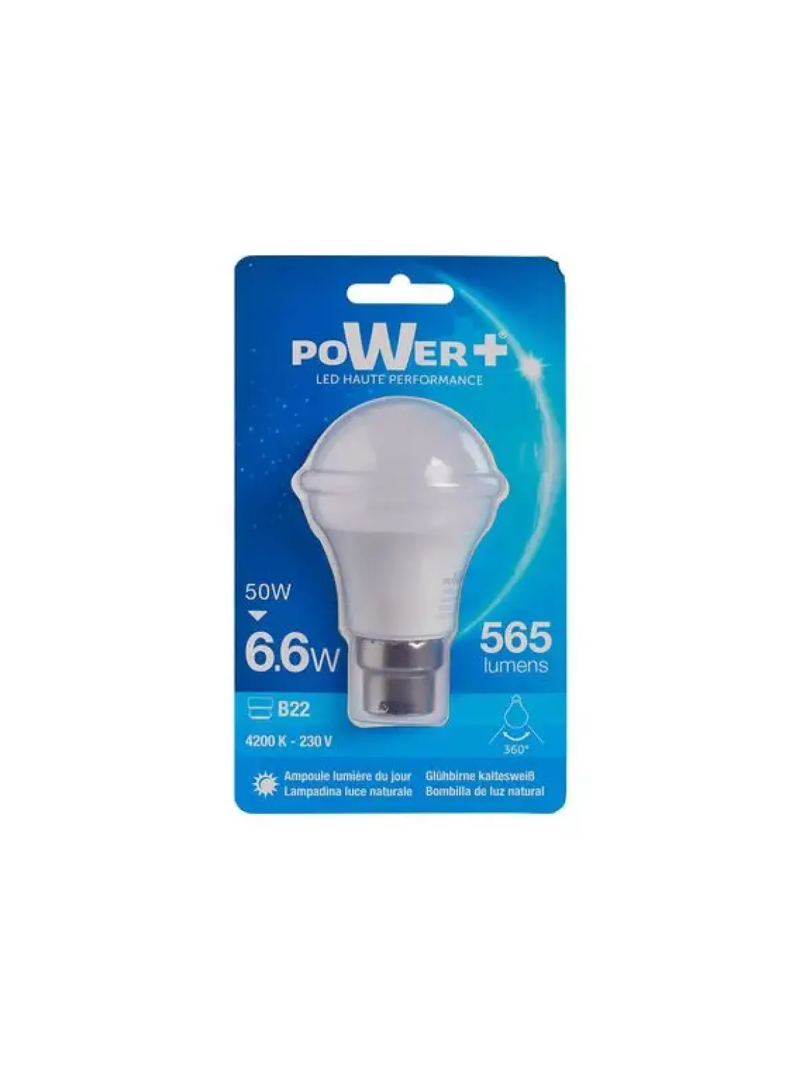 AMP.LED B22 7W 50W A55 LIC