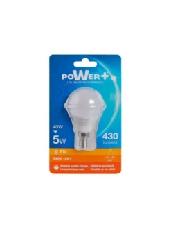 AMP.LED E14 5W 40W A50 LIC