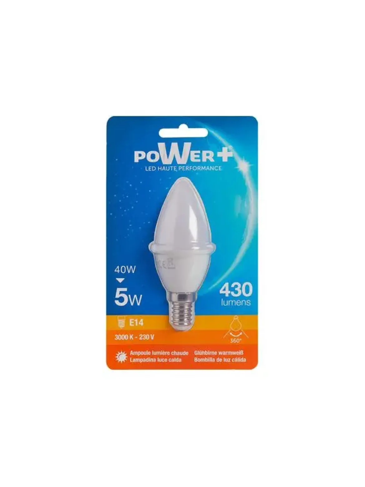 AMP.LED E14 5W 40W BOUGIE LIC