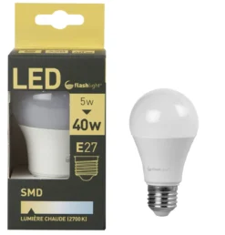 AMPOULE LED A60 E27 5W