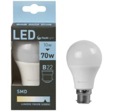 AMPOULE LED BLANC FROID A60 B22 10W