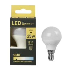 AMPOULE LED BOULE E14 3W