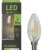 AMPOULE LED 2 FILAMENTS BOUGIE E14 2W