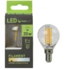AMPOULE LED 2 FILAMENTS BOULE E14 2W