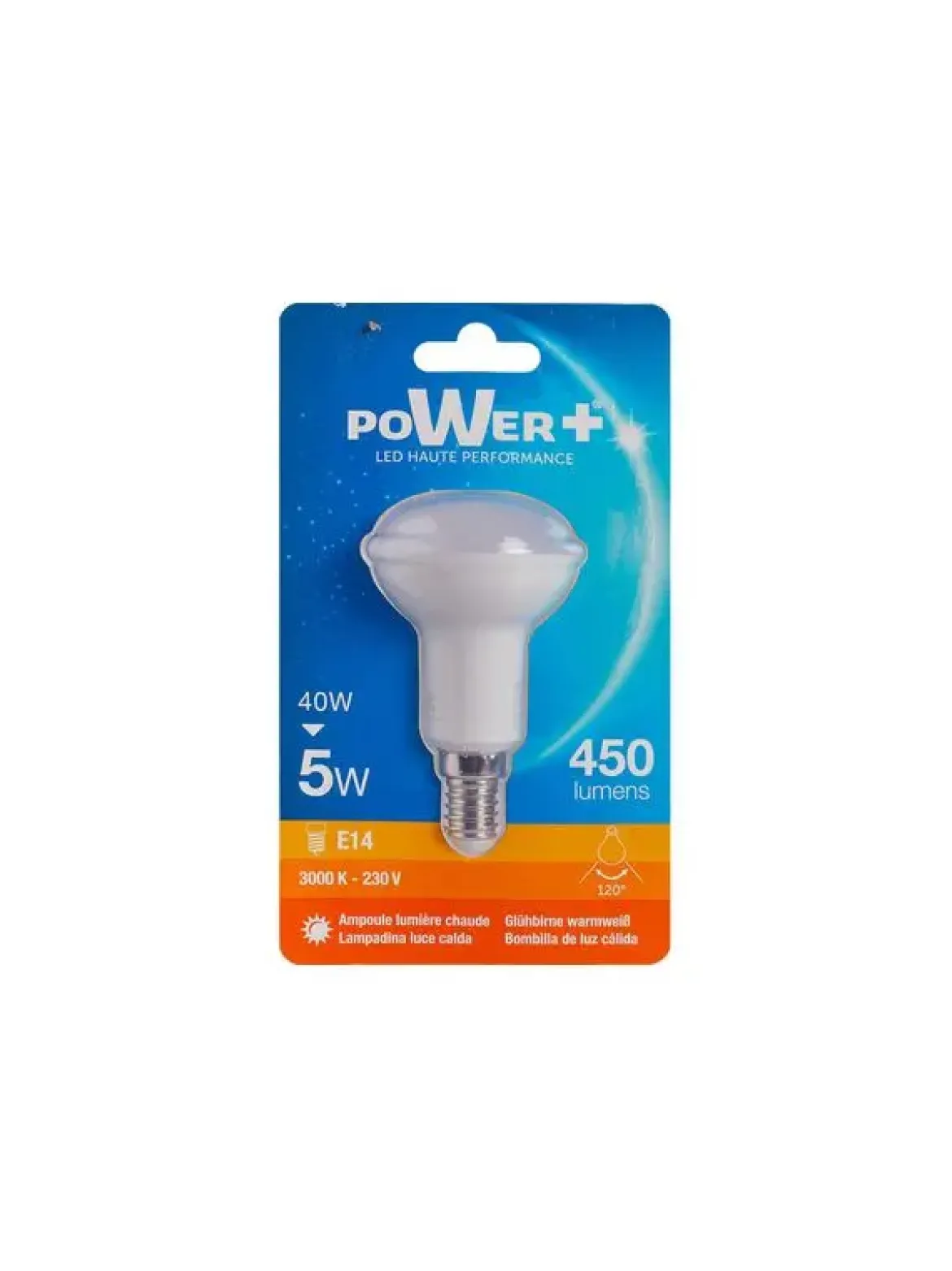 AMPOULE LED R50 5W E14 3000K 450LM