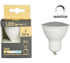 AMPOULE LED SPOT GU10 7W AVEC VARIATEUR