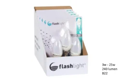 3 AMPOULES LED FLAMME B22 3W