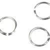 ANNEAUX DE LIAISON RONDS ARGENT 5 MM X 100 PCS