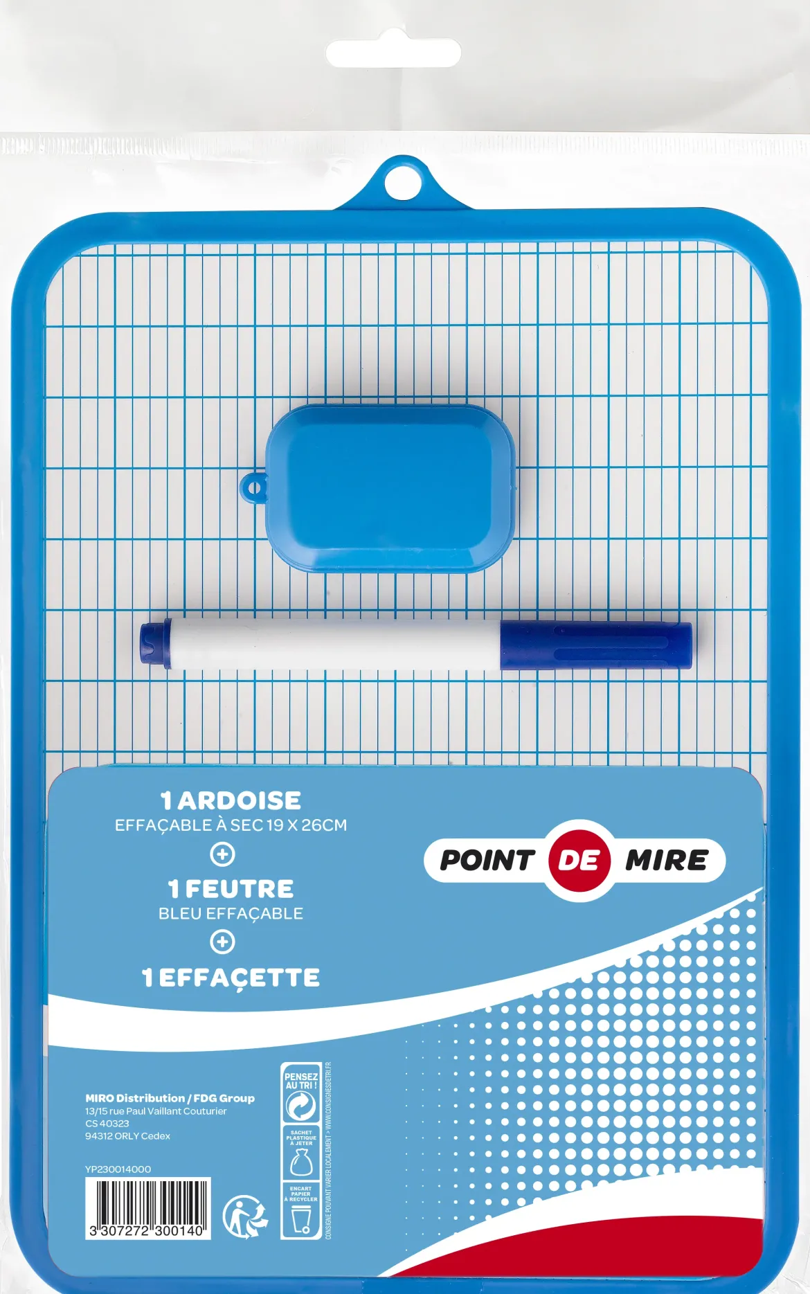 ARDOISE BLANCHE ET 1 FEUTRE ET