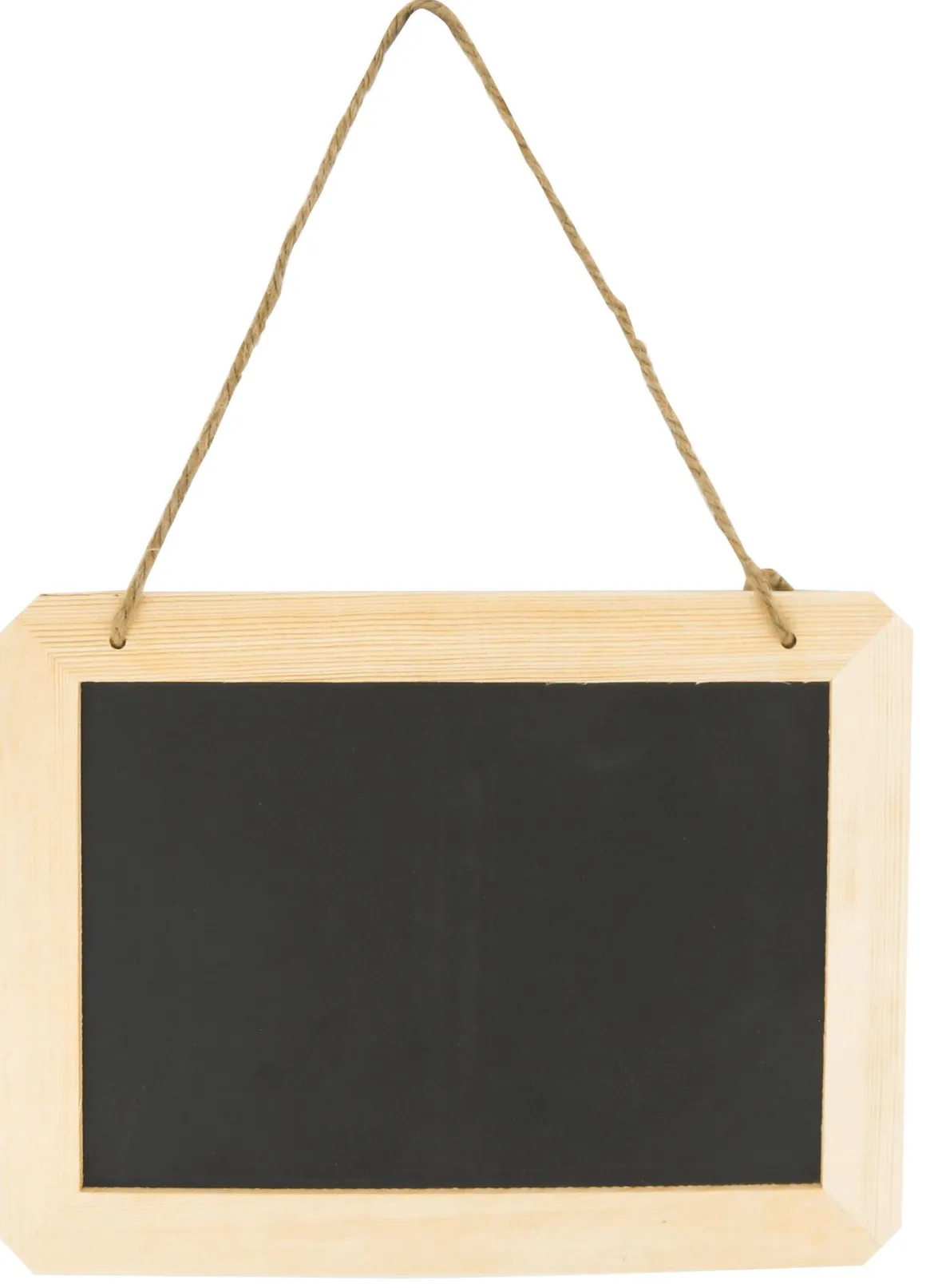 ARDOISE BOIS DOUBLE FACE A SUSPENDRE 25 X 18.5 X 1 CM