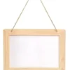 ARDOISE TABLEAU BLANC A SUSPENDRE 25X18.5X1CM
