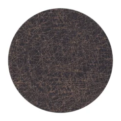 ASSIETTE CREUSE DOREE ET NOIRE 33X33X1.5CM