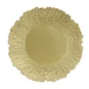 ASSIETTE DECORATION DOREE D.33CM