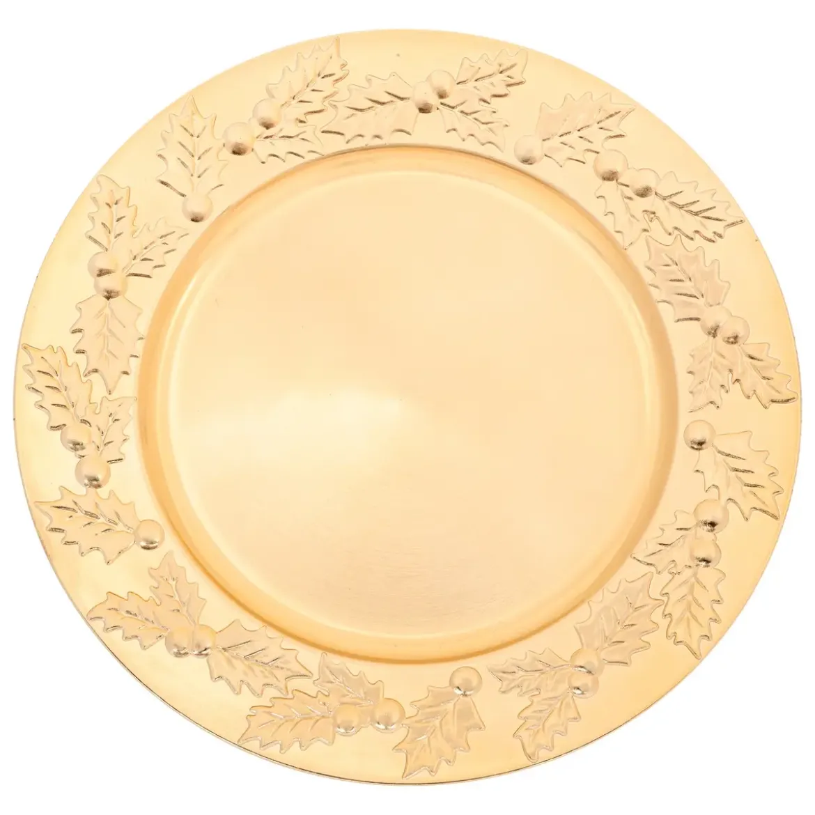 ASSIETTE DE PRESENTATION HOUX DORE D.33CM