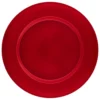 ASSIETTE DE PRESENTATION LISSE ROUGE