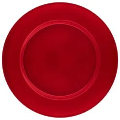 ASSIETTE DE PRESENTATION LISSE ROUGE