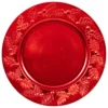 ASSIETTE DE PRESENTATION ROUGE D.33CM