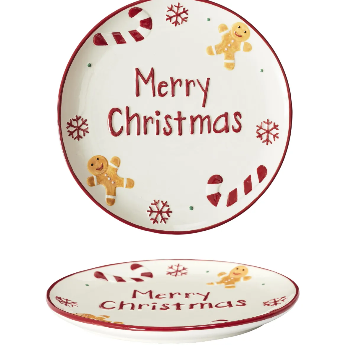 ASSIETTE MERRY CHRISTMAS D.25.5CM