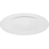 ASSIETTE RONDE CREUSE ARGENT BORD POIS 33X1.5CM