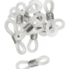 ATTACHES CORDONS LUNETTES TRANSPARENTS X20 PIECES