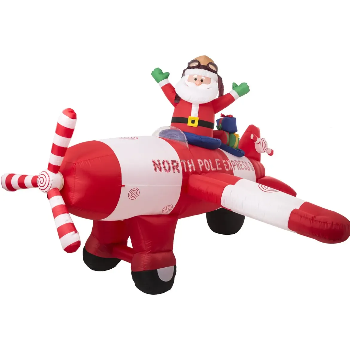 AVION GONFLABLE PERE NOEL 240CM