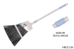 BALAI EXTERIEUR PLASTIQUE BICOLORE GREGE BLE