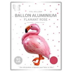 BALLON ALUMINIUM FLAMANT 50CM