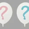 BALLON IMPRIME THEME GENDER REVEAL D.25CM X8 PIECES