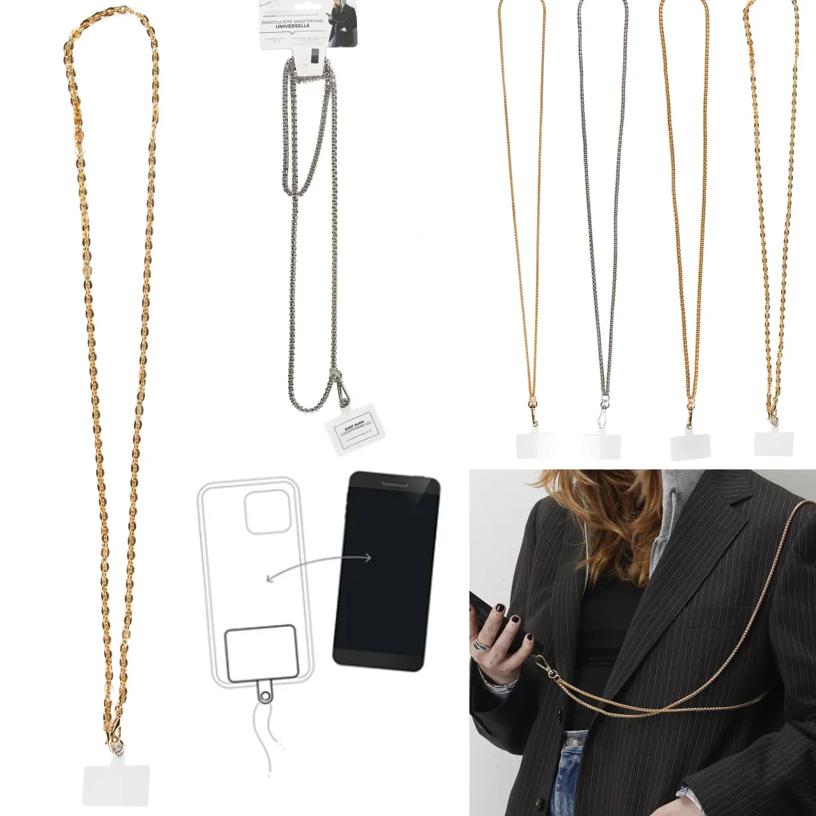 BANDOULIERE SMARTPHONE UNIVERSELLE METAL