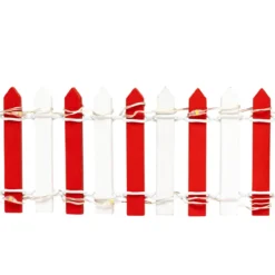 BARRIERE BLANC ROUGE 44 LEDS VILLAGE DE NOEL