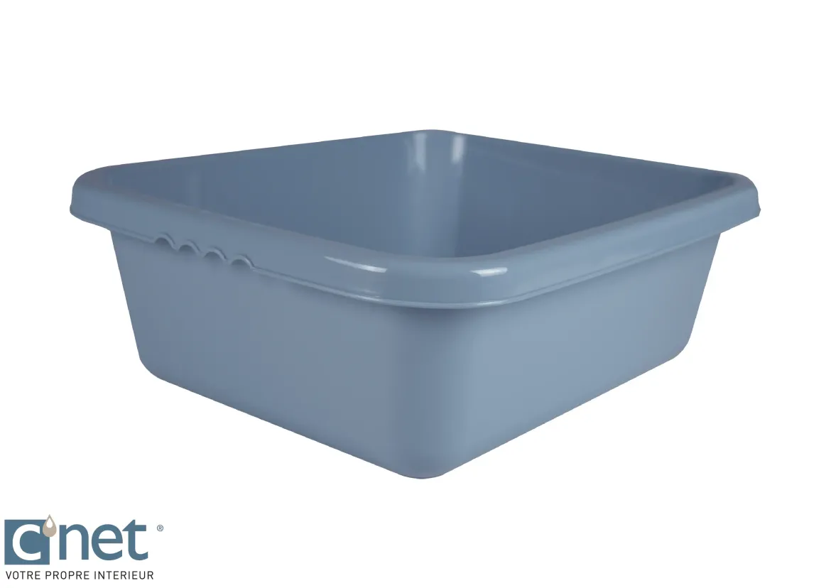 BASSINE RECTANGLE 8.5L BLEUE