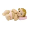 BEBE ALLONGE EN RESINE ROSE