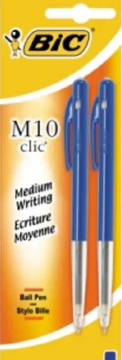 2 BILLES RETRACTABLES M10 BLEU