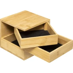 BOITE A BIJOUX 3 TIROIRS BAMBOU