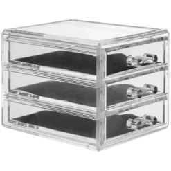 BOITE A BIJOUX 3 TIROIRS SELENA D.15.3X10.7X12.1CM
