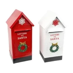 BOITE AUX LETTRES METAL NOEL MAISON H.39.5CM