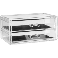 BOITE BIJOUX 2 TIROIRS SELENA D.18.8X11.5X9.2CM